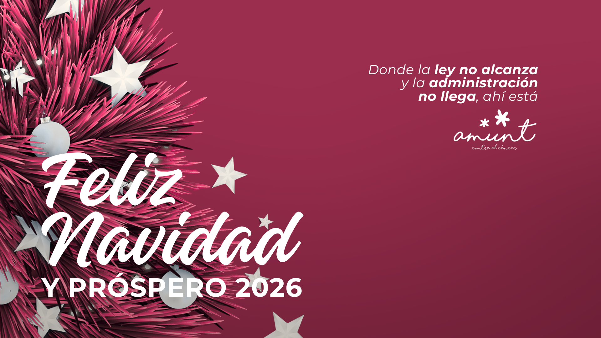 Felicitación de Navidad de Amunt contra el Càncer